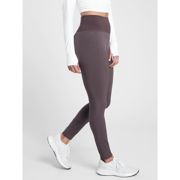 NWT ATHLETA Quest Hybrid Tights Shale Pockets - Picture 4 of 7
